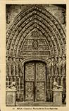 VINTAGE POSTCARD Avila Catedral Puerta of mow Dace Apostales
