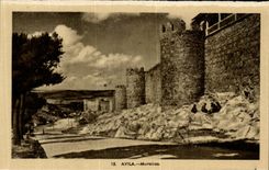 VINTAGE POSTCARD Avila Muralias