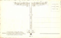 VINTAGE POSTCARD Venezia Canal Large E Chiesa della Salute the Large Canal