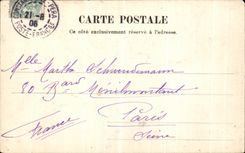 VINTAGE POSTCARD Water D Asia Hello of Constantinople Turkey