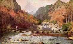 VINTAGE POSTCARD Stepping Stones Seathwaite