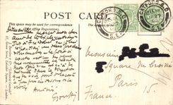 VINTAGE POSTCARD London London Bridge Boat