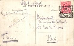 VINTAGE POSTCARD London Public garden of Tralalgar and National Galerie