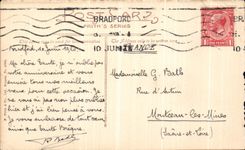 VINTAGE POSTCARD Bradford parish church