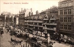 VINTAGE POSTCARD Staple lan Holborn London