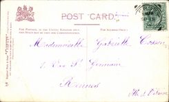 VINTAGE POSTCARD Mount Pride Castle Jersey Train