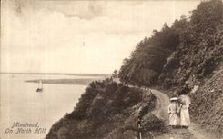 VINTAGE POSTCARD Minehead One North Hill