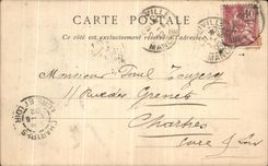 VINTAGE POSTCARD Island off Jersey View taking from Wesmount