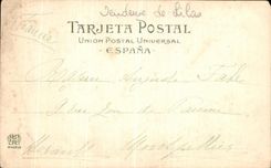 VINTAGE POSTCARD Vendedora De Lilas Saleswomen of flowers