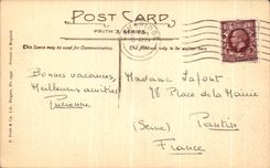 VINTAGE POSTCARD Cambridge King Chapel college