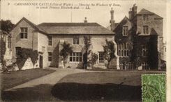 CPA Carisbrooke Castle Showing the Windown of Room in which Princess Elisabeth died