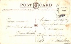 Castillo de Edimburgo de la POSTAL de la VENDIMIA del norte