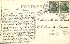 VINTAGE POSTCARD Dresden Kgl Zwinger Blick von Weber S hotel