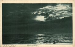 VINTAGE POSTCARD Seebad Ahlbeck Wetterwolken