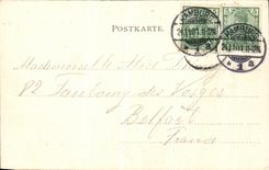 VINTAGE POSTCARD Hamburg Kersten Miles Brucke MIT Seewarte