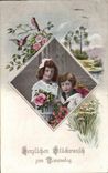 VINTAGE POSTCARD Mamenstag Enfants Mother s Day