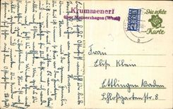 VINTAGE POSTCARD Enfant barrel Agneau