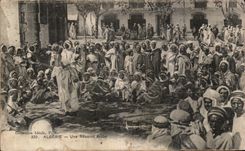 POSTAL Argelia de la VENDIMIA una reunion arabe