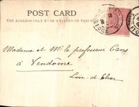 VINTAGE POSTCARD London Trafalgar Public garden and Large Hotel