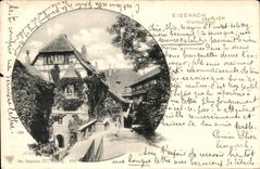 VINTAGE POSTCARD Eisenach Wartburghof