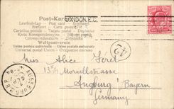 VINTAGE POSTCARD Greetings from London Lun