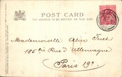 VINTAGE POSTCARD The state coach Procession proceeding to the abbey London