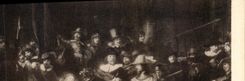 VINTAGE POSTCARD Rijksmuseum Amsterdam Rembrandt van Rijn Night round Musketeers