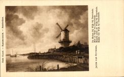CPA Rijksmuseum Amsterdam Jacob van Ruysaele Moulin pres de Wijk bij Duurstede