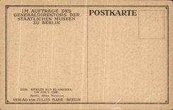 CPA Konigin Aus El Amarna Verlag Von Julius Bard Berlin Egypte