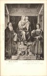 CPA Milano Bernardo Luini La Vergine in trono e Santi