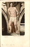 VINTAGE POSTCARD Lugano Affresco di Bernardino Luini