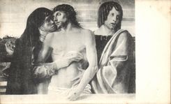 VINTAGE POSTCARD Milano Brera