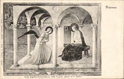 POSTAL Firenze Beato Vergine desatado Angelito de la VENDIMIA