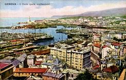 VINTAGE POSTCARD Genova It Oporto