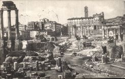 Basilica Julia del romano de Roma Foro de la POSTAL de la VENDIMIA