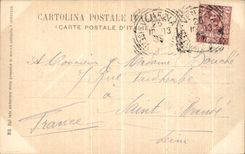 VINTAGE POSTCARD Venezia Panorama del Molo idiot Gondola