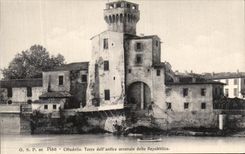 VINTAGE POSTCARD Rammed Pulpito Cittadella Torre LED antico arsenale della Repubblica