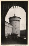 VINTAGE POSTCARD Milano Castello Sforzesco Torrione