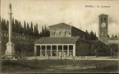 POSTAL Roma S Lorenzo de la VENDIMIA