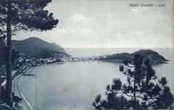 POSTAL Sestri Levante Golfa de la VENDIMIA