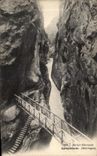 VINTAGE POSTCARD Berner Oberland Aareschlucht Meiringen