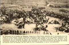 VINTAGE POSTCARD Panorama of the Battle of Waterloo Closes Hedge Militaria Sainte