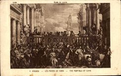 CPA Les Noces de Cana Musee du Louvre Paris 
