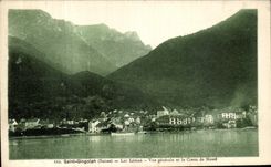 CPA Saint Gingolph Lac Leman Vue Generale et le Creux de Novel