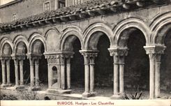 VINTAGE POSTCARD Burgos Huelgas Tired Claustrilles