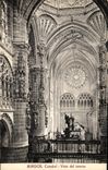 VINTAGE POSTCARD Burgos Catedral Vista del Interior