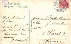 VINTAGE POSTCARD Dresden von DER Terrace aus Gesehen Boat