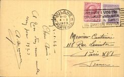 VINTAGE POSTCARD Milane Piazza Duomo