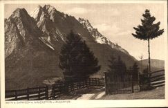 VINTAGE POSTCARD Motiv B Garmisch Mr  Waxwnstein U Zugespitze