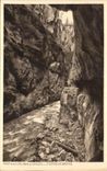 VINTAGE POSTCARD Partnachklamm Mr  Kanzel U Eiserner Brucke